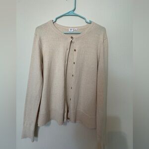 GAP Women's Beige Cardigan Sweater